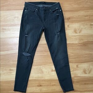 Joe's Jeans Distressed Black Skinny Jeans